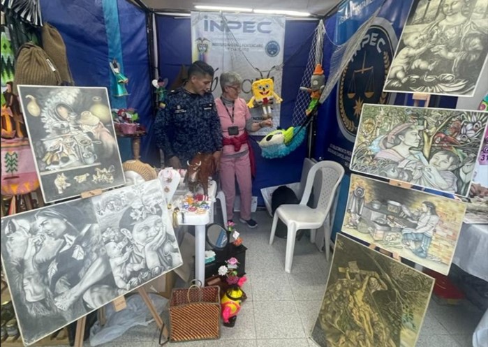 Imagen del Stand de la marca institucional “Libera Colombia”